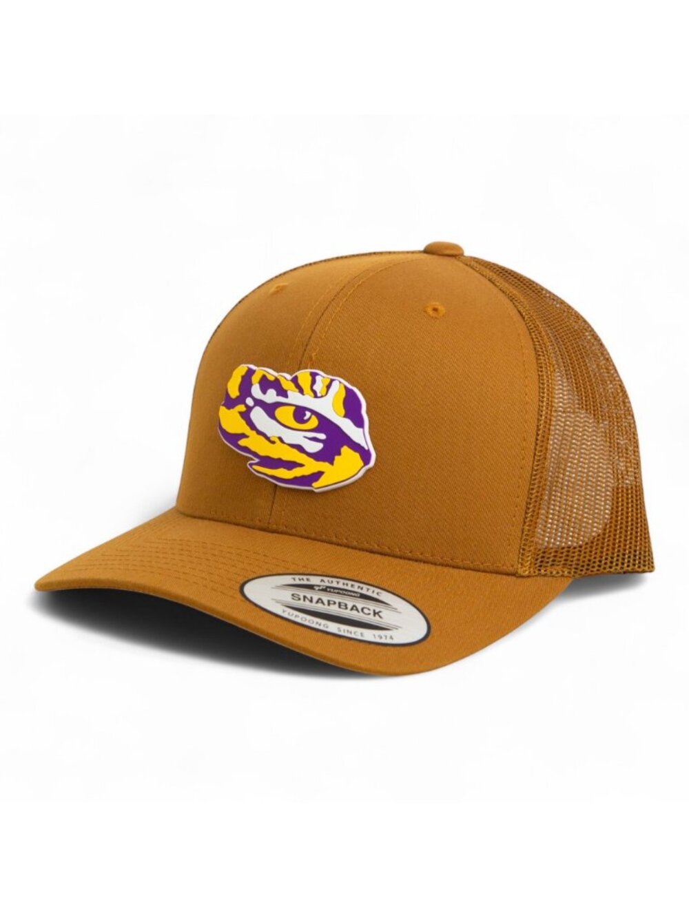 LSU Tiger Eye YP Classic Snapback Trucker Hat- Carmel